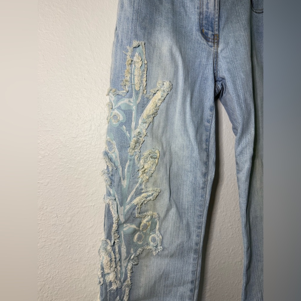 INC International Concepts Bootcut Jeans with Embroidered Leg Detail - Picture 10 of 11